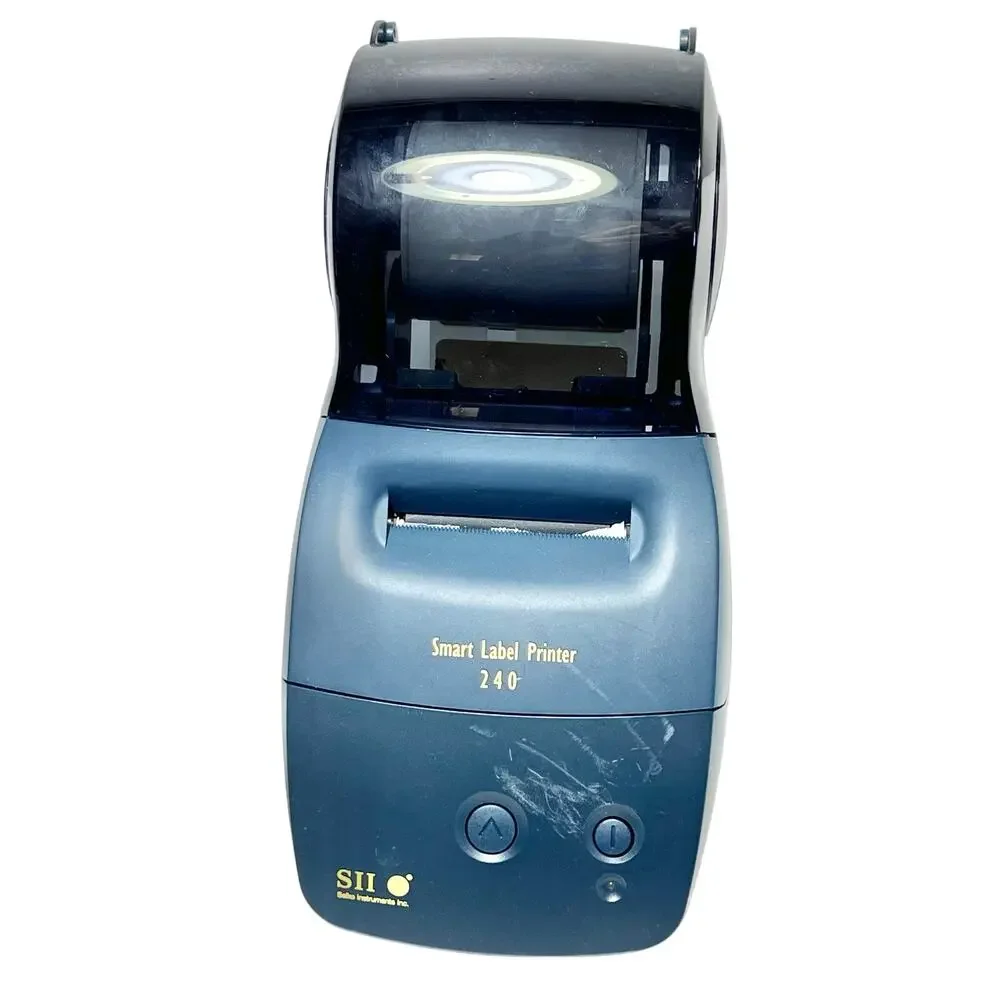 Seiko Smart Label Thermal Printer Model SLP 240 Accessories Cables CD-ROM